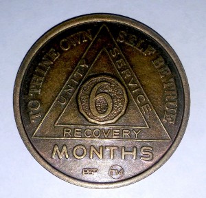 Unity, service, recovery: acknowledging 6 months of sobriety