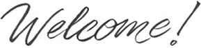 welcome calligraphy