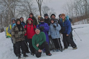Winter hiking crew